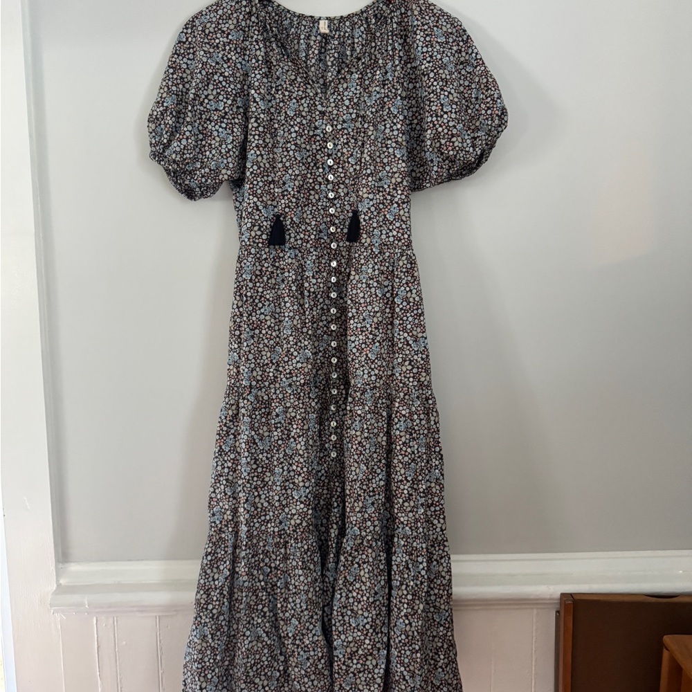 Spell & The Gypsy Collective Poppy Smock Midi Dress Size S - Picture 2 of 7